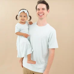 Discount Kyte Baby Men's Crew Neck Tee in Dew