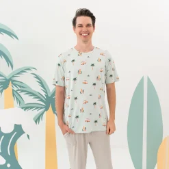 Clearance Kyte Baby Men's Crew Neck Tee in Dew Surf