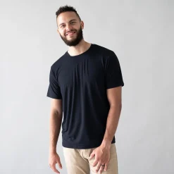 Hot Kyte Baby Men's Crew Neck Tee in Midnight