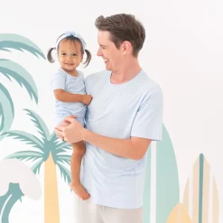 Clearance Kyte Baby Men's Crew Neck Tee in Mist