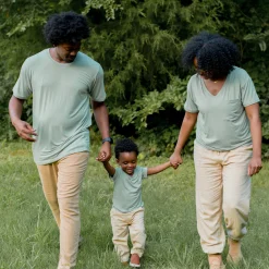 Hot Kyte Baby Men's Crew Neck Tee in Thyme