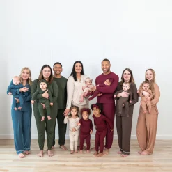 Hot Kyte Baby Men's Jogger Set in Burgundy