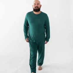 Hot Kyte Baby Men's Jogger Set in Emerald