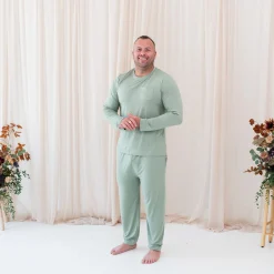 New Kyte Baby Men's Jogger Set in Thyme