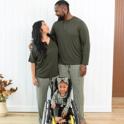 Discount Kyte Baby Men's Lounge Pants in Gingham Fir