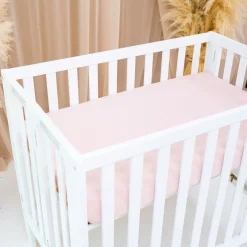 New Kyte Baby Mini Crib Sheet in Blush