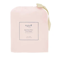 New Kyte Baby Mini Crib Sheet in Blush