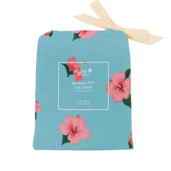 Kyte Baby Mini Crib Sheet in Hibiscus