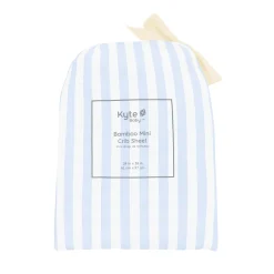 Hot Kyte Baby Mini Crib Sheet in Small Mist Stripe