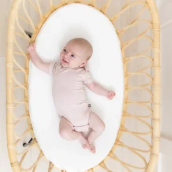 Best Kyte Baby Oval Bassinet Sheet in Cloud