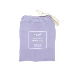 New Kyte Baby Oval Bassinet Sheet in Taro