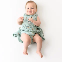 Discount Kyte Baby Polo Bodysuit Dress in Golf