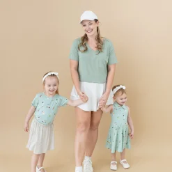 Discount Kyte Baby Polo Bodysuit Dress in Golf