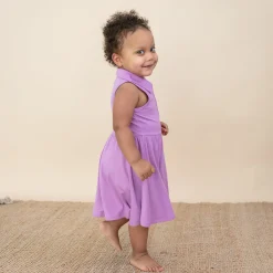 Kyte Baby Polo Bodysuit Dress in Poi