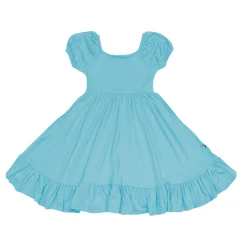 Outlet Kyte Baby Puff Sleeve Twirl Dress in Makai