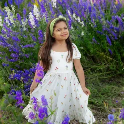 Clearance Kyte Baby Puff Sleeve Twirl Dress in Wildflower