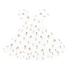 Clearance Kyte Baby Puff Sleeve Twirl Dress in Wildflower