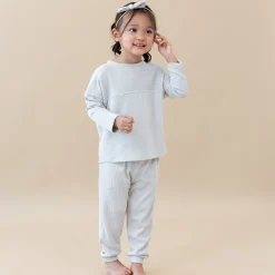 Discount Kyte Baby Ribbed Drop Shoulder Top in Oat