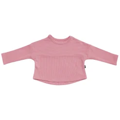 New Kyte Baby Ribbed Drop Shoulder Top in Apple Blossom