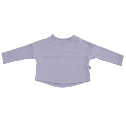 Kyte Baby Ribbed Drop Shoulder Top in Taro