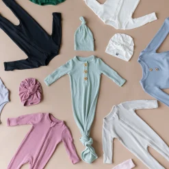 Discount Kyte Baby Ribbed Headwrap in Cloud