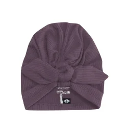 Hot Kyte Baby Ribbed Headwrap in Currant