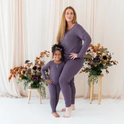 Online Kyte Baby Ribbed Henley Set in Currant