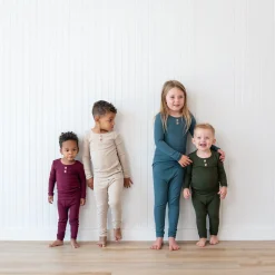Outlet Kyte Baby Ribbed Henley Set in Fir