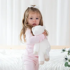 New Kyte Baby Ribbed Henley Set in Sakura