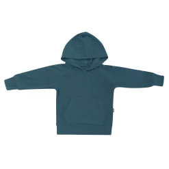 Kyte Baby Ribbed Hoodie in Atlantic