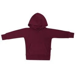 Online Kyte Baby Ribbed Hoodie in Burgundy