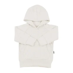 Clearance Kyte Baby Ribbed Hoodie in Oat