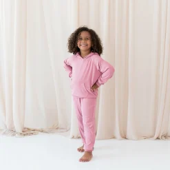 Discount Kyte Baby Ribbed Jogger Pant in Apple Blossom