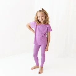 Kyte Baby Ribbed Leggings in Poi