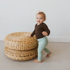 Online Kyte Baby Ribbed Leggings in Sage