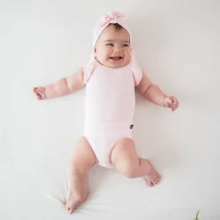 Discount Kyte Baby Ribbed Sleeveless Ruffle Leotard in Sakura