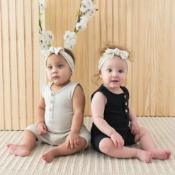 Best Kyte Baby Ribbed Sleeveless Shortall in Midnight