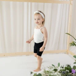 Outlet Kyte Baby Ribbed Spaghetti Strap Bodysuit in Cloud