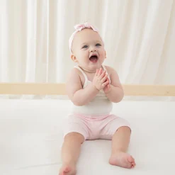Outlet Kyte Baby Ribbed Toddler Biker Shorts in Sakura