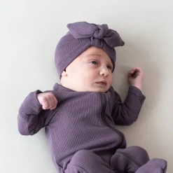 Sale Kyte Baby Ribbed Zipper Footie in Currant