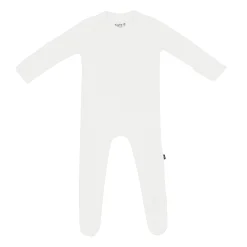 Outlet Kyte Baby Ribbed Zipper Footie in Cloud