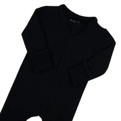 Discount Kyte Baby Ribbed Zipper Footie in Midnight