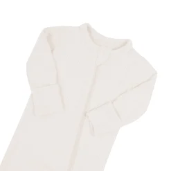 Clearance Kyte Baby Ribbed Zipper Footie in Oat
