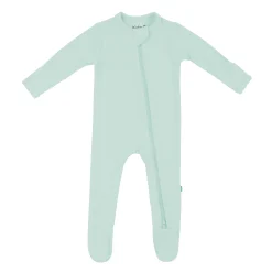 Online Kyte Baby Ribbed Zipper Footie in Sage