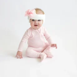 Kyte Baby Ribbed Zipper Footie in Sakura