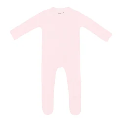 Kyte Baby Ribbed Zipper Footie in Sakura