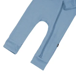 Sale Kyte Baby Ribbed Zipper Romper in Slate