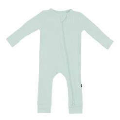Discount Kyte Baby Ribbed Zipper Romper in Sage