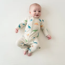 Hot Kyte Baby Romper in Ecru Roar