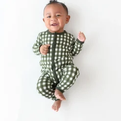 Discount Kyte Baby Romper in Gingham Fir